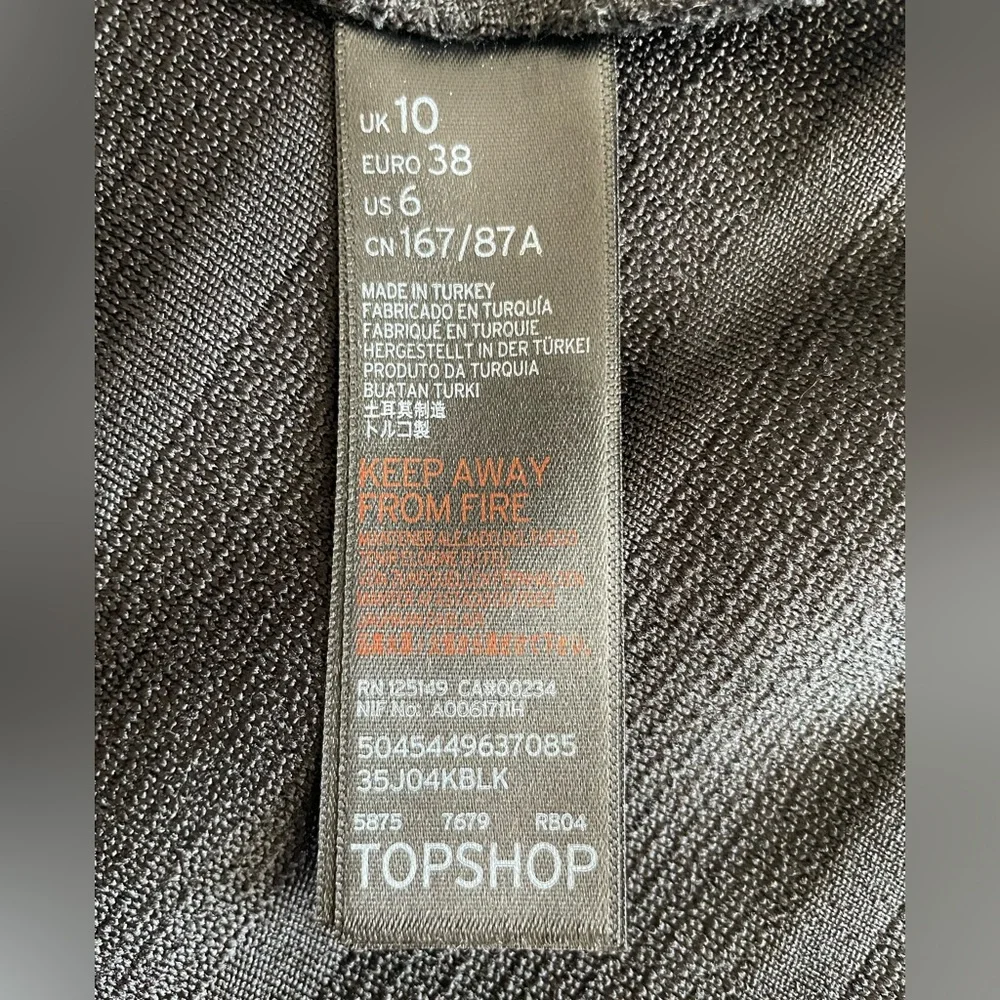 EUC Topshop Cut Out Fit and Flare Dress Size 6